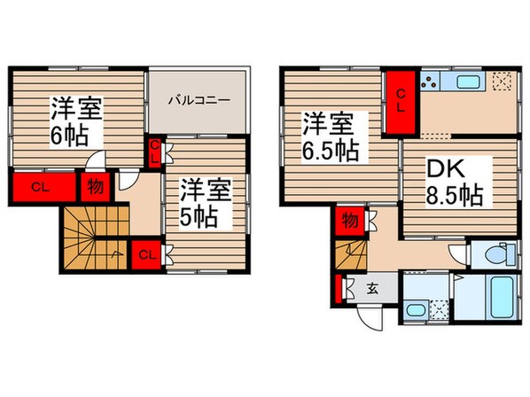 柏市青葉台2丁目貸家の物件間取画像